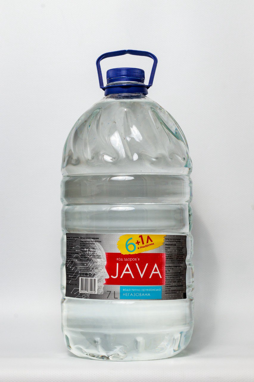 Вода питна артезіанська JAVA негазована 7.0 л.